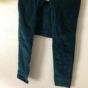 Corduroy teal pants/jeans